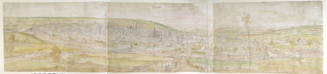 Panoramablick auf Brüssel von Norden, 1558